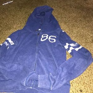 navy blue pink medium jacket